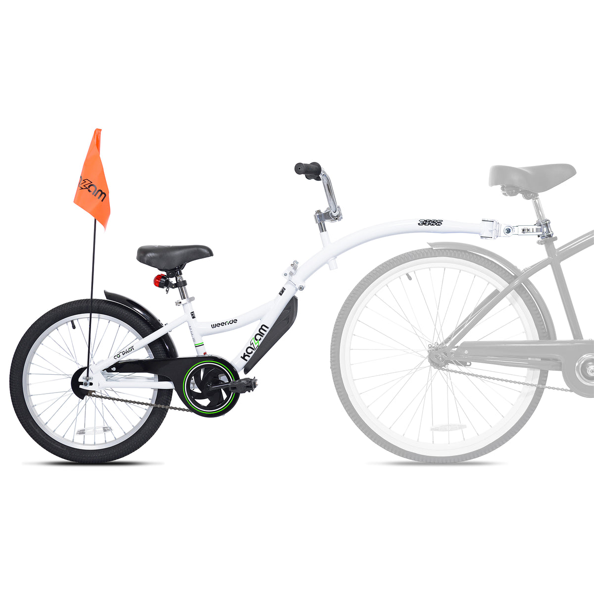 Tag along bike deals trailer