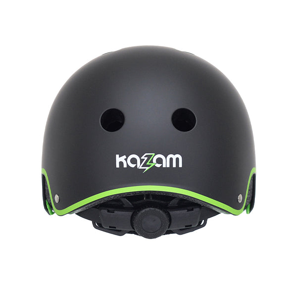 Kazam Child Helmet in Black - Back View | For Ages 5 and up