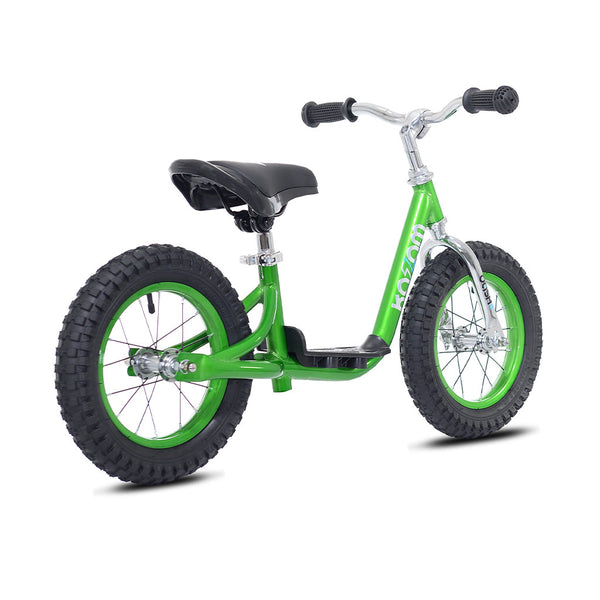12" Kazam Dash AIR Balance Bike in Metallic Green - Back View | For Ages 3 and up