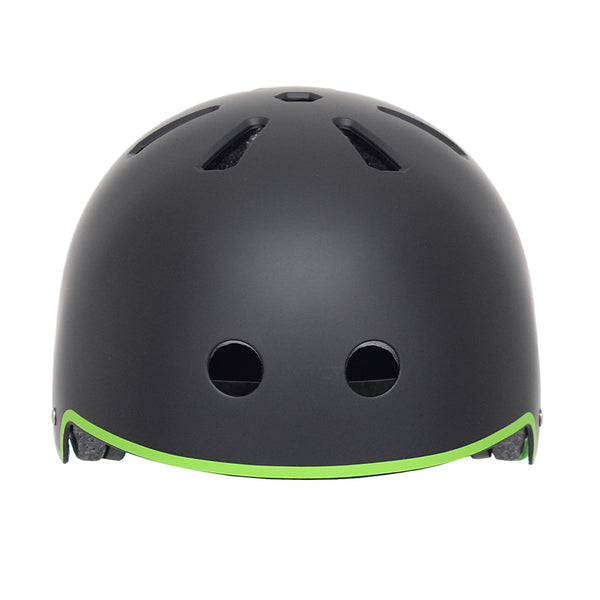 Kazam Child Helmet in Black - Front View | For Ages 5 and up