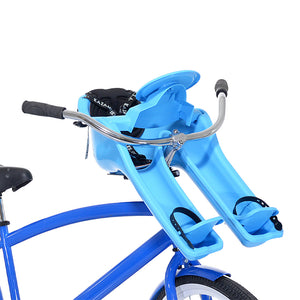 Kazam iBert Child Bike Seat in Blue on a Bike | For Ages 1-3